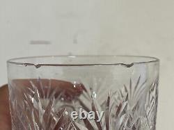 Antique Cut Glass ABP Crystal Set of 4 Old Fashioned Glasses