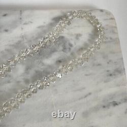 Antique Cut Glass Crystal Bead Flapper Art Deco Necklace Jewelry Lot Czech