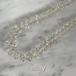 Antique Cut Glass Crystal Bead Flapper Art Deco Necklace Jewelry Lot Czech