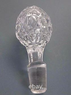 Antique Cut Glass Crystal Very Unique Victorian Decanter, C-1860-13 1/2(34cm)