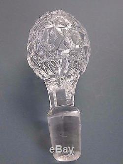 Antique Cut Glass Crystal Very Unique Whine Sherry Port Decanter