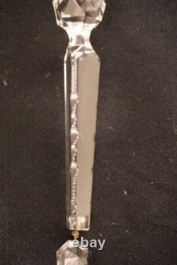 Antique Cut Victorian Style 7 Glass Crystal Chandelier Prisms Set of 15