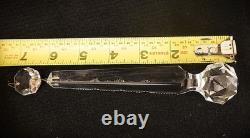 Antique Cut Victorian Style 7 Glass Crystal Chandelier Prisms Set of 15