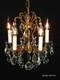 Antique Darlingest Petite Cut Lead Glass Crystal Chandelier Pair Available