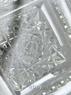 Antique Hawkes American Brilliant Cut Glass Crystal Bread Bowl 10.5 Low Dish