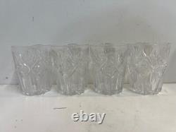 Antique Hawkes Brunswick Cut Glass Crystal Set of 4 Old Fashioned Glasses