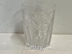Antique Hawkes Brunswick Cut Glass Crystal Set of 4 Old Fashioned Glasses