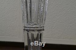 Antique Hawkes Crystal Trumpet Vase 14, American Brilliant Period, Cut Glass