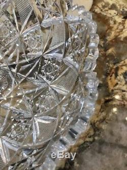 Antique Hawkes Cut Crystal Bowl. UTX