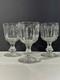 Antique Hawkes Signed Cut Crystal Goblets American Brilliant Glass 1900s. Set 3