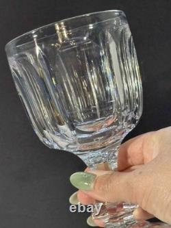 Antique Hawkes Signed Cut Crystal Goblets American Brilliant Glass 1900s. Set 3