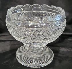 Antique Irish Tipperary Waterford Crystal Bowl Georgian Centerpiece RARE