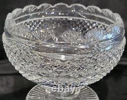 Antique Irish Tipperary Waterford Crystal Bowl Georgian Centerpiece RARE