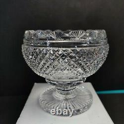 Antique Irish Tipperary Waterford Glass Cut Crystal Bowl Georgian Centerpiece