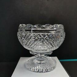 Antique Irish Tipperary Waterford Glass Cut Crystal Bowl Georgian Centerpiece