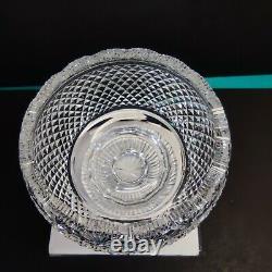 Antique Irish Tipperary Waterford Glass Cut Crystal Bowl Georgian Centerpiece