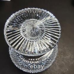 Antique Irish Tipperary Waterford Glass Cut Crystal Bowl Georgian Centerpiece