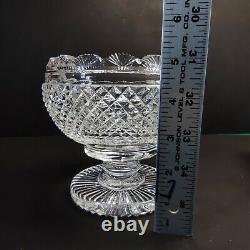 Antique Irish Tipperary Waterford Glass Cut Crystal Bowl Georgian Centerpiece
