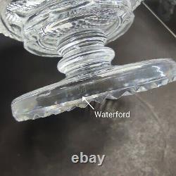Antique Irish Tipperary Waterford Glass Cut Crystal Bowl Georgian Centerpiece