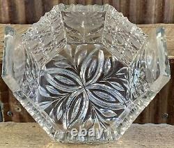 Antique McKee Innovations Crystal Cut Glass Ice Bucket, 1800's-1900's