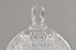 Antique Original Vintage Brilliant Crystal Cut Glass Candy Dish Bowl Lidded Jar