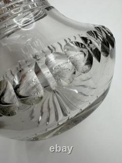 Antique Signed Libbey Cut Glass Vase 12 American Brilliant Period Crystal 1910