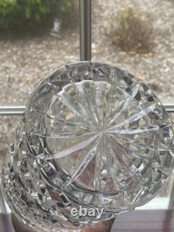 Antique Sterling Silver Cut Crystal Glass Decanter English London Mark Superb