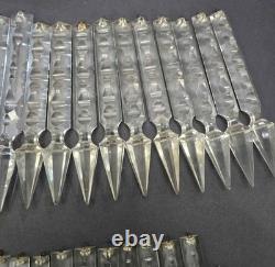 Antique / Vintage Glass / Crystal Cut Prisms Entire Lot