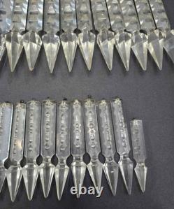 Antique / Vintage Glass / Crystal Cut Prisms Entire Lot