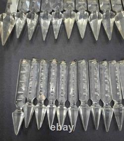 Antique / Vintage Glass / Crystal Cut Prisms Entire Lot