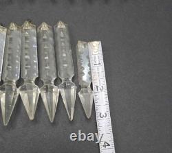 Antique / Vintage Glass / Crystal Cut Prisms Entire Lot