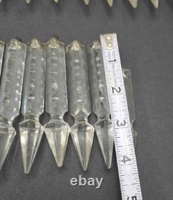 Antique / Vintage Glass / Crystal Cut Prisms Entire Lot
