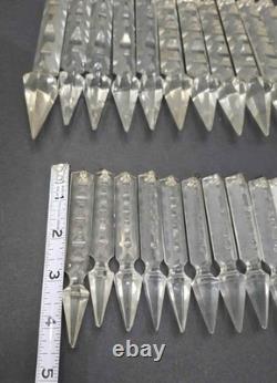 Antique / Vintage Glass / Crystal Cut Prisms Entire Lot