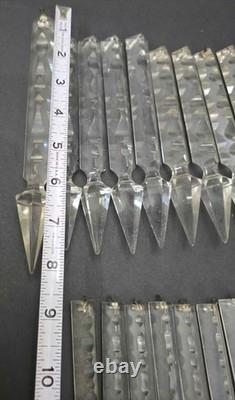 Antique / Vintage Glass / Crystal Cut Prisms Entire Lot