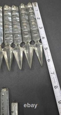 Antique / Vintage Glass / Crystal Cut Prisms Entire Lot