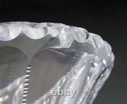 Antique c1910 American Cut Crystal Glass Decorative Flower Vase