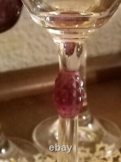 Antique cut crystal royal wineglass tsar czar Nicholas Ii Russian imperial king