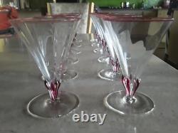 Antique cut crystal wine glasses