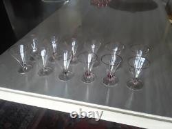 Antique cut crystal wine glasses