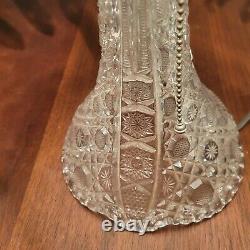 Antique cut glass lamp