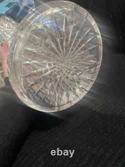 Antique p&b diamond cut crystal vase
