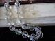 Antique vintage glass crystal Aurora Borealis multi facet cut old bead Necklace