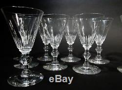 Art Deco Steuben Crystal Frederick Carder 7666 Cut 9 Claret Red Wine Goblets
