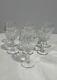Atlantis Azores crystal wine water goblet 6 glasses set of 7 Vertical Cut