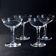 BACCARAT COPPELIA CHAMPAGNE GLASSES, Cut Crystal, 5 oz, 5 3/8, France, 4PCS