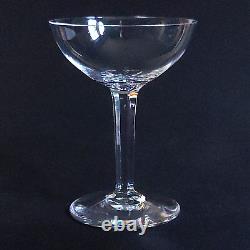 BACCARAT COPPELIA CHAMPAGNE GLASSES, Cut Crystal, 5 oz, 5 3/8, France, 4PCS
