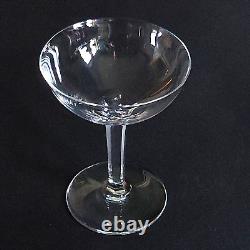 BACCARAT COPPELIA CHAMPAGNE GLASSES, Cut Crystal, 5 oz, 5 3/8, France, 4PCS