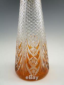 BACCARAT Crystal Cut-to-Clear TSAR Decanter 16 3/4
