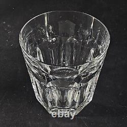 BACCARAT HARCOURT TRIPLE OLD FASHIONED GLASS, Cut Crystal, 4 3/4, Made in France