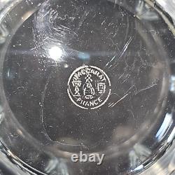 BACCARAT HARCOURT TRIPLE OLD FASHIONED GLASS, Cut Crystal, 4 3/4, Made in France